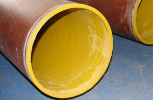 Фото стальной трубы с футеровкой изнутри, metaline.com.ru