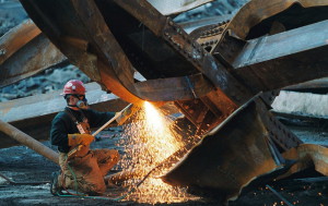 Резка стали газовым резаком